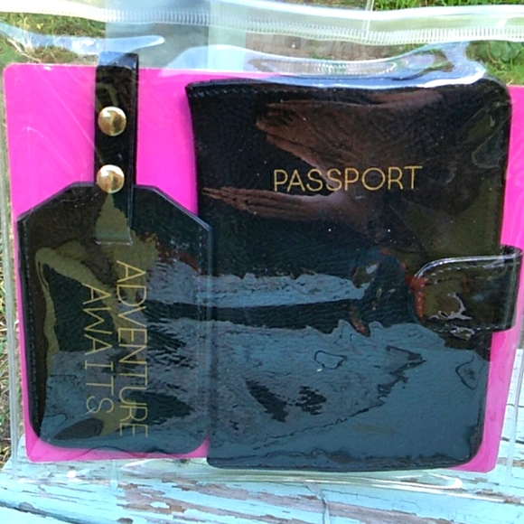 Other Nwt Passport Case Luggage Tag Set Poshmark